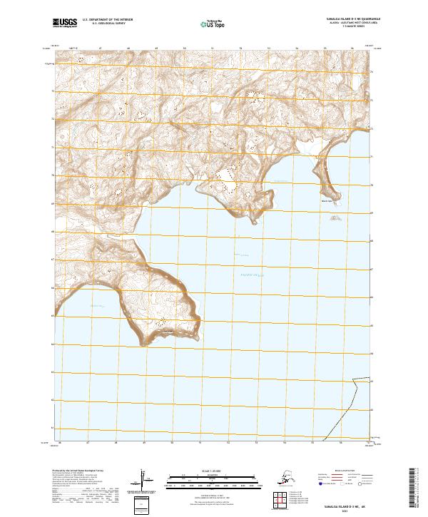 Samalga Island D-3 NE, AK — USGS 7.5-minute topo (2021)