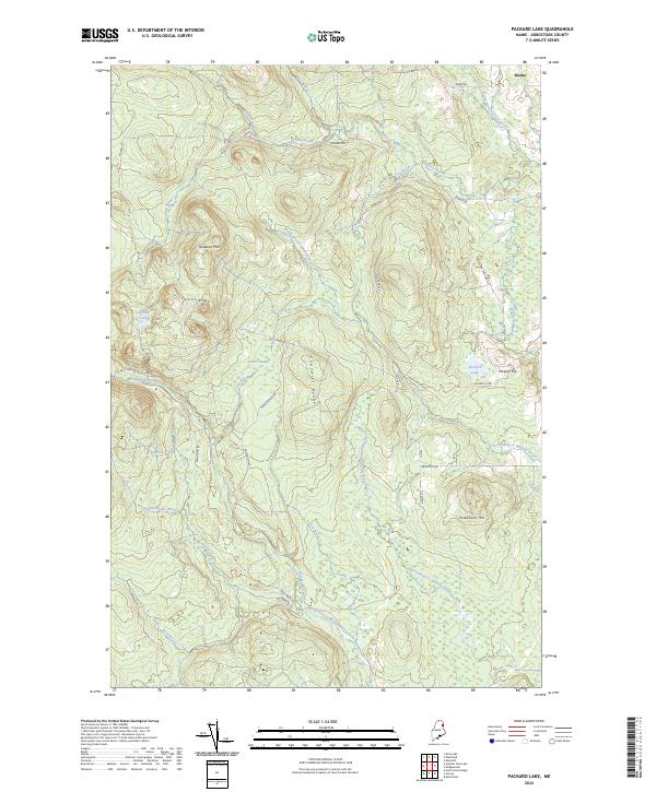 Packard Lake, ME — USGS 7.5-minute topo (2024)