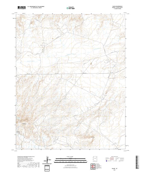 Salina, AZ — USGS 7.5-minute topo (2021)