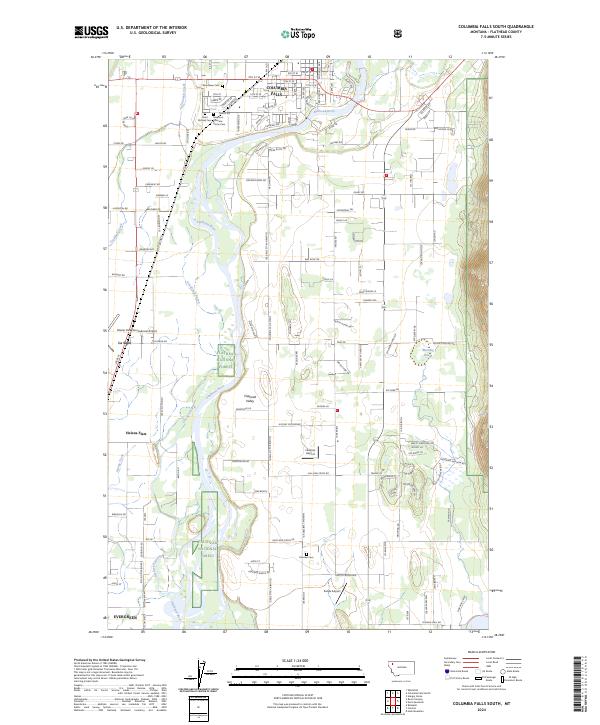 Columbia Falls South, MT — USGS 7.5-minute topo (2024)