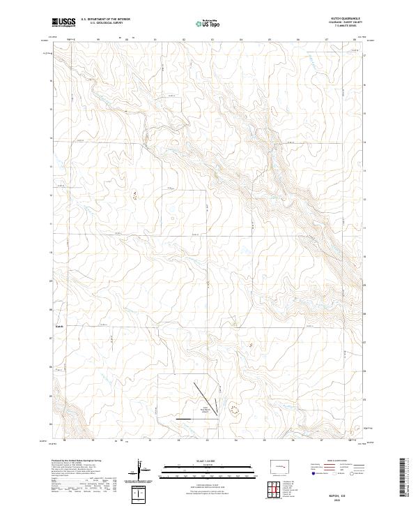 Kutch, CO — USGS 7.5-minute topo (2022)