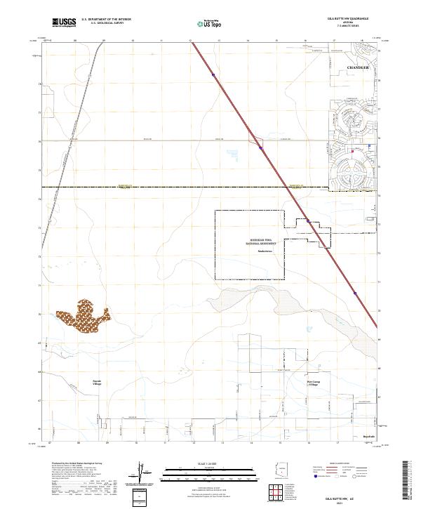 Gila Butte NW, AZ — USGS 7.5-minute topo (2021)