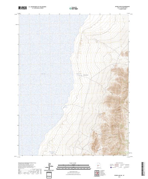 Sevier Lake NE, UT — USGS 7.5-minute topo (2023)