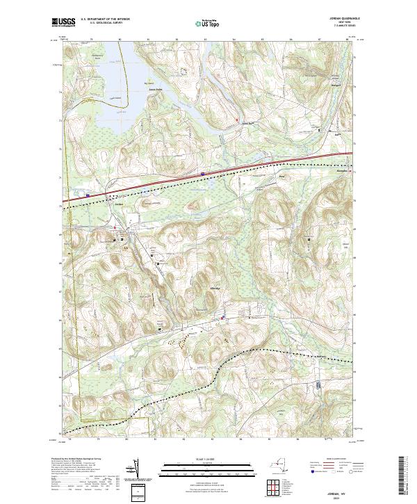 Jordan, NY — USGS 7.5-minute topo (2023)