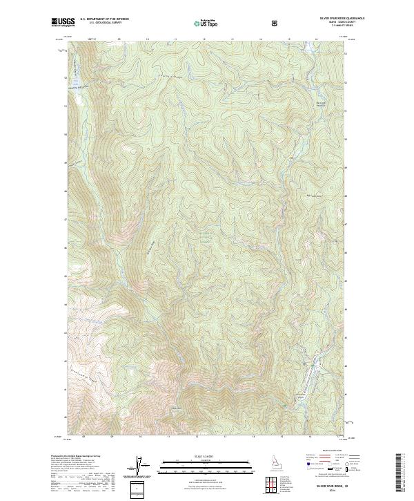 Silver Spur Ridge, ID — USGS 7.5-minute topo (2024)