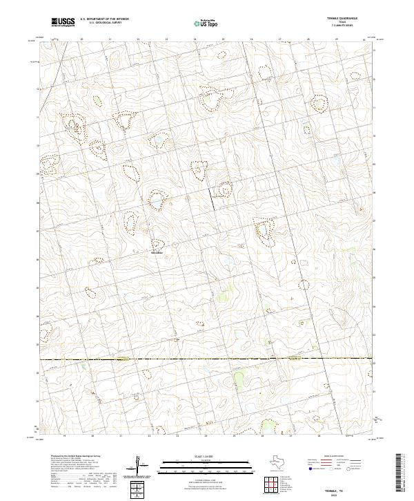 Tenmile, TX — USGS 7.5-minute topo (2022)