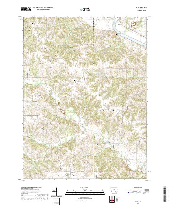 Selma, IA — USGS 7.5-minute topo (2022)