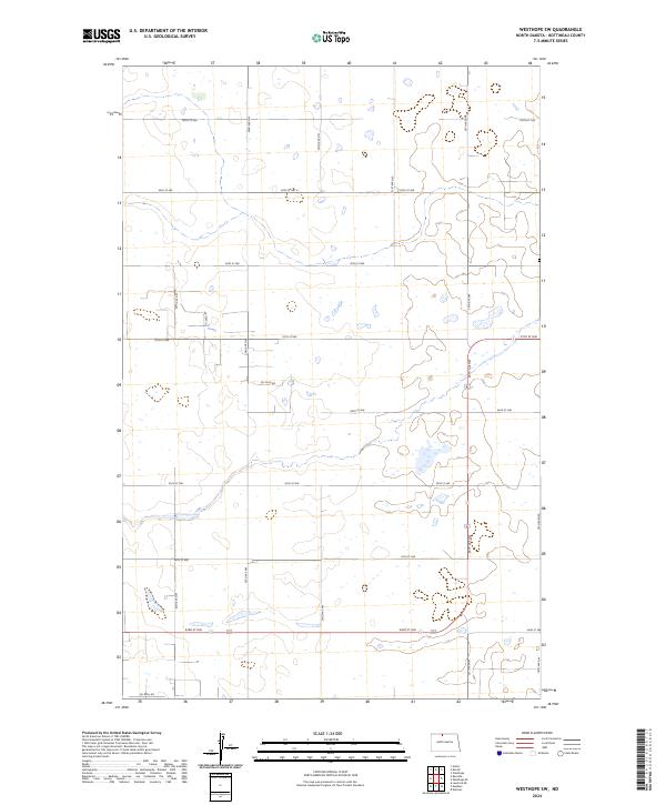 Westhope SW, ND — USGS 7.5-minute topo (2024)