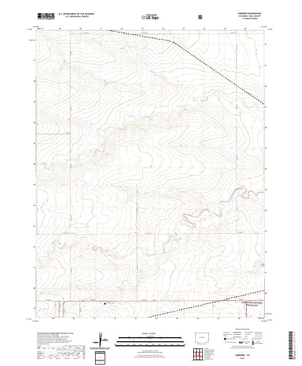 Harbord, CO — USGS 7.5-minute topo (2022)