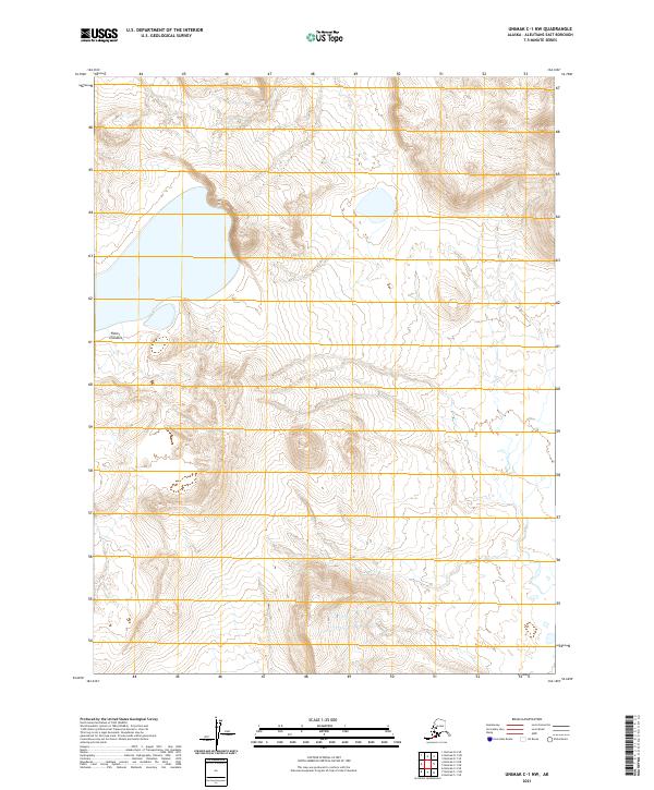 Unimak C-1 NW, AK — USGS 7.5-minute topo (2021)