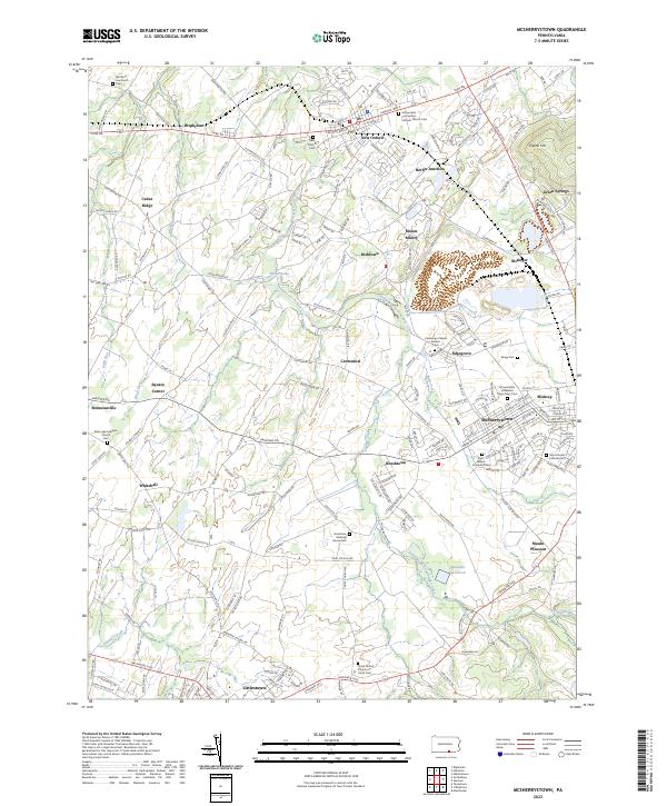 McSherrystown, PA — USGS 7.5-minute topo (2023)