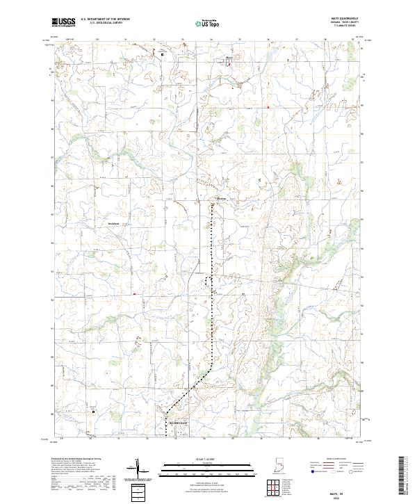 Mays, IN — USGS 7.5-minute topo (2022)