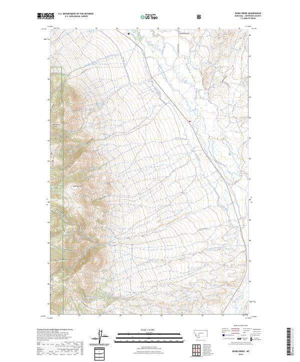 Dunn Creek, MT — USGS 7.5-minute topo (2024)