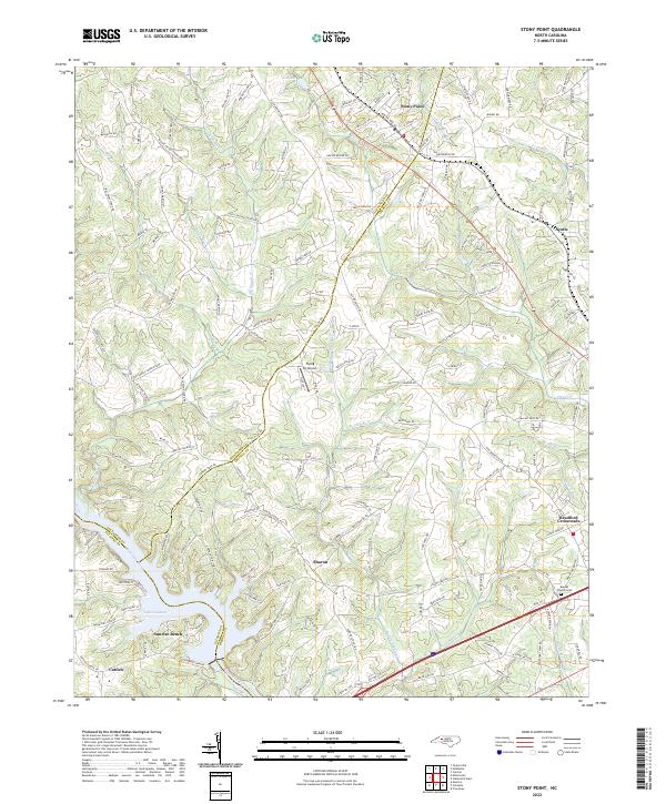 Stony Point, NC — USGS 7.5-minute topo (2022)