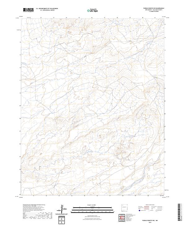 Pueblo Bonito NW, NM — USGS 7.5-minute topo (2023)