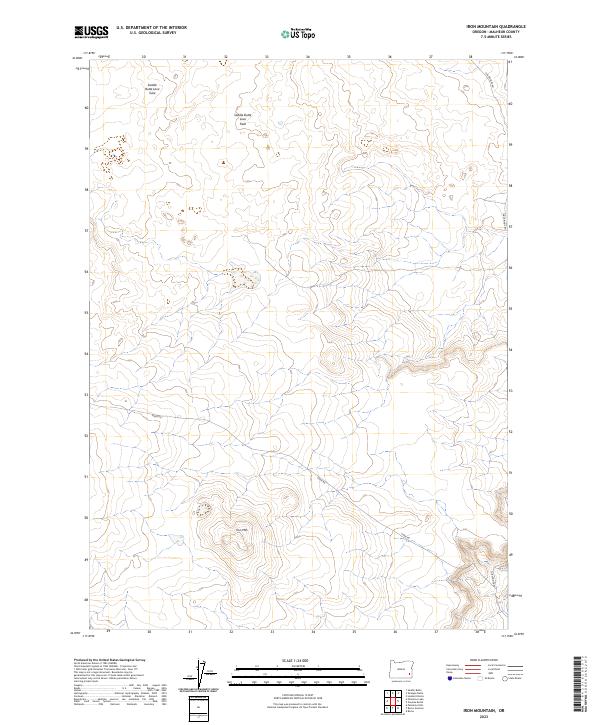 Iron Mountain, OR — USGS 7.5-minute topo (2023)