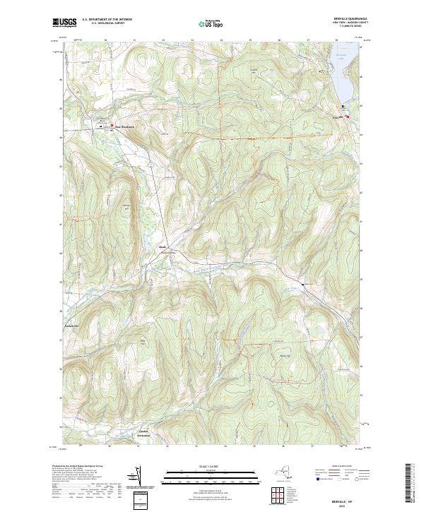 Erieville, NY — USGS 7.5-minute topo (2023)