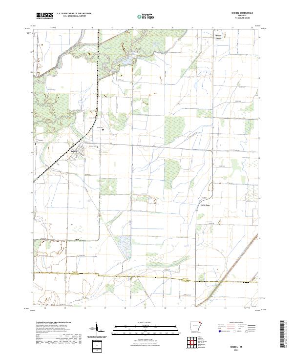 Knobel, AR — USGS 7.5-minute topo (2024)