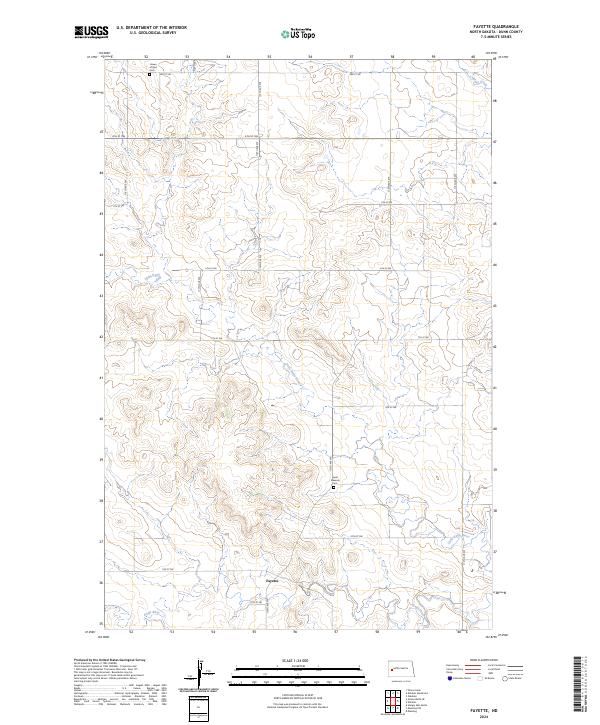 Fayette, ND — USGS 7.5-minute topo (2024)