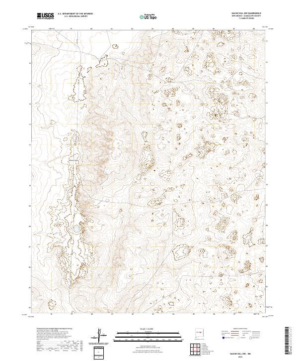 Gacho Hill NW, NM — USGS 7.5-minute topo (2023)