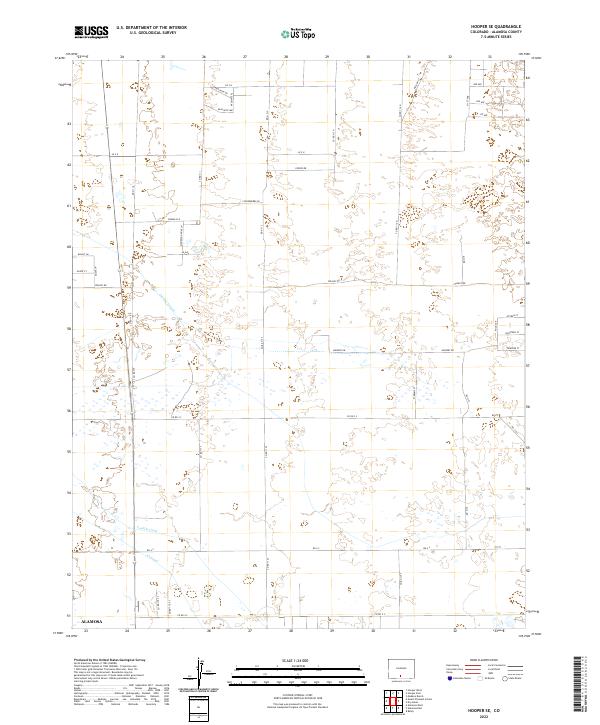 Hooper SE, CO — USGS 7.5-minute topo (2022)