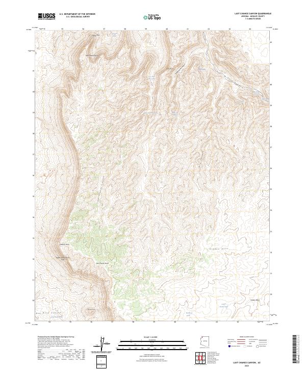 Last Chance Canyon, AZ — USGS 7.5-minute topo (2023)