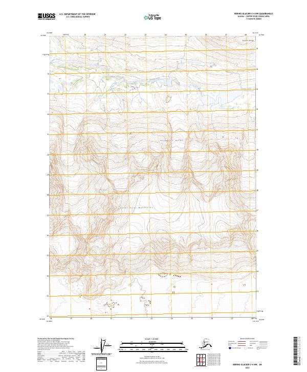 Bering Glacier C-4 NW, AK — USGS 7.5-minute topo (2024)
