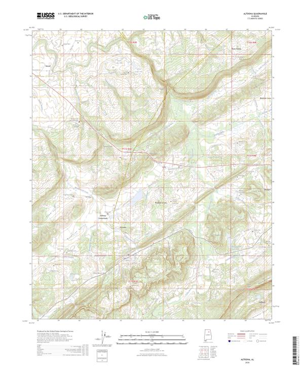 Altoona, AL — USGS 7.5-minute topo (2026)