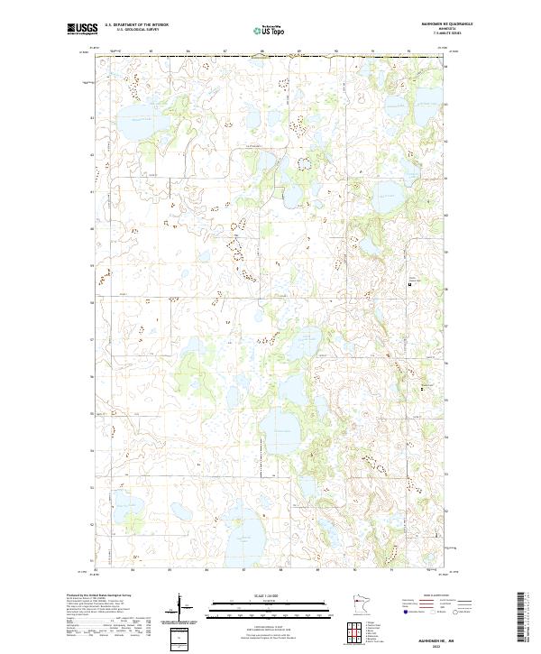 Mahnomen NE, MN — USGS 7.5-minute topo (2022)