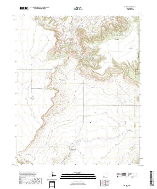 Ima NW, NM — USGS 7.5-minute topo (2023)