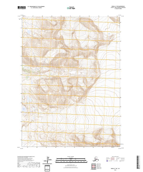 Kenai A-1 SW, AK — USGS 7.5-minute topo (2024)