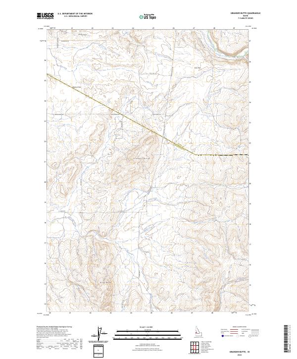 Granger Butte, ID — USGS 7.5-minute topo (2024)