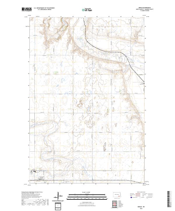 Berlin, ND — USGS 7.5-minute topo (2024)