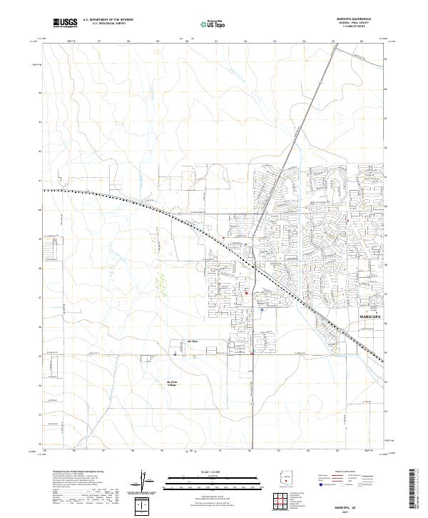 Maricopa, AZ — USGS 7.5-minute topo (2021)