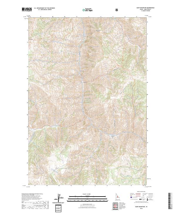 Gant Mountain, ID — USGS 7.5-minute topo (2024)