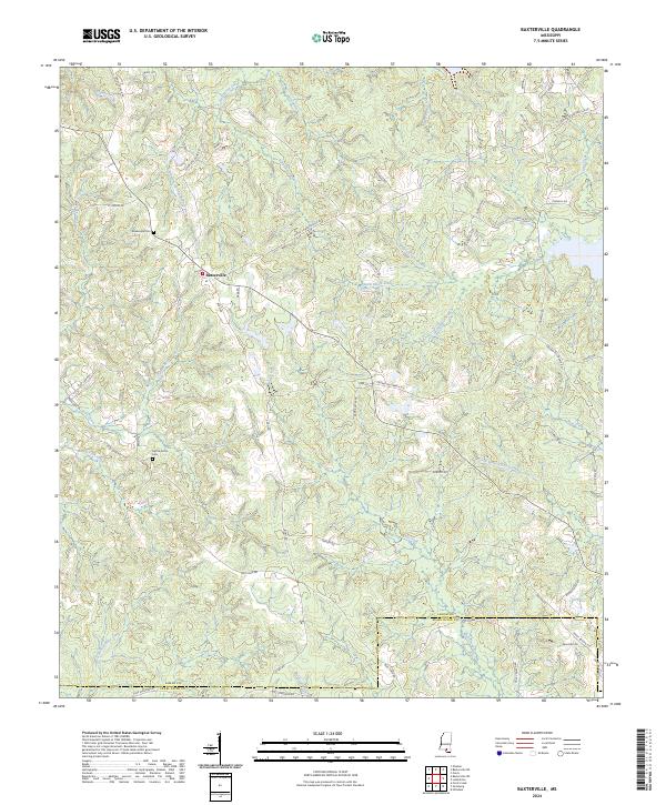 Baxterville, MS — USGS 7.5-minute topo (2024)