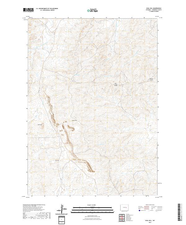 Coal Hill, WY — USGS 7.5-minute topo (2021)