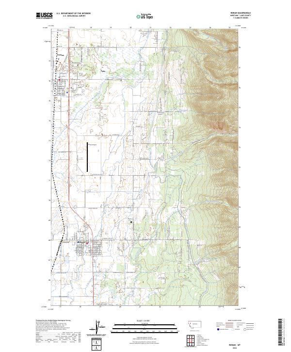 Ronan, MT — USGS 7.5-minute topo (2024)