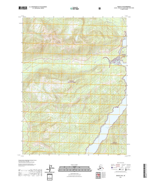 Craig B-3 NE, AK — USGS 7.5-minute topo (2021)