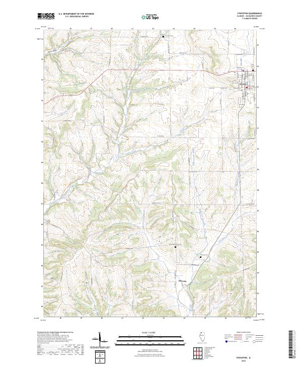 Stockton, IL — USGS 7.5-minute topo (2024)