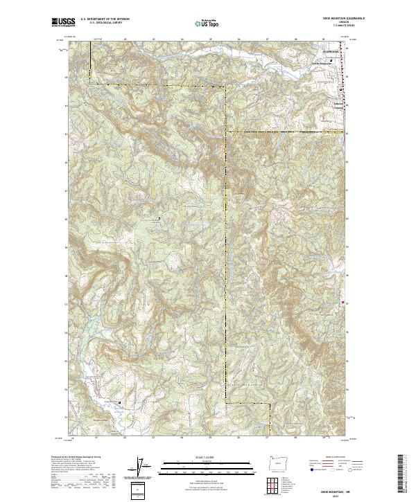 Dixie Mountain, OR — USGS 7.5-minute topo (2023)