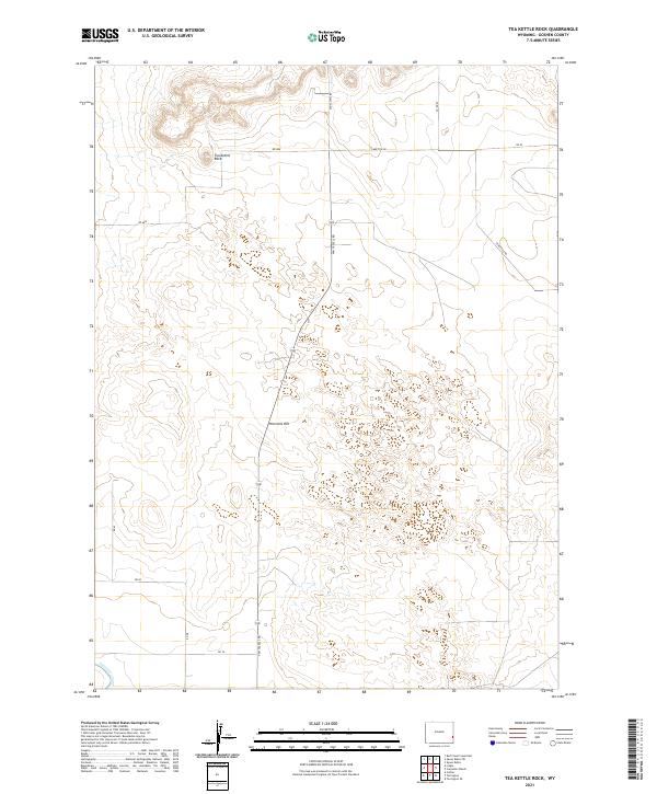 Tea Kettle Rock, WY — USGS 7.5-minute topo (2021)