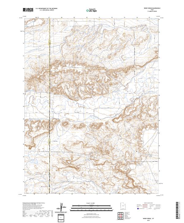 Windy Ridge, UT — USGS 7.5-minute topo (2023)