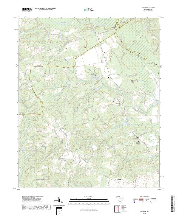 Lucknow, SC — USGS 7.5-minute topo (2024)