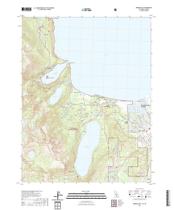 Emerald Bay, CA-NV — USGS 7.5-minute topo (2021)