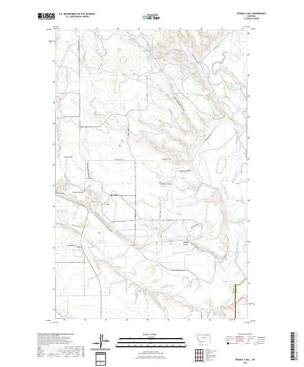 Double S Hill, MT — USGS 7.5-minute topo (2024)