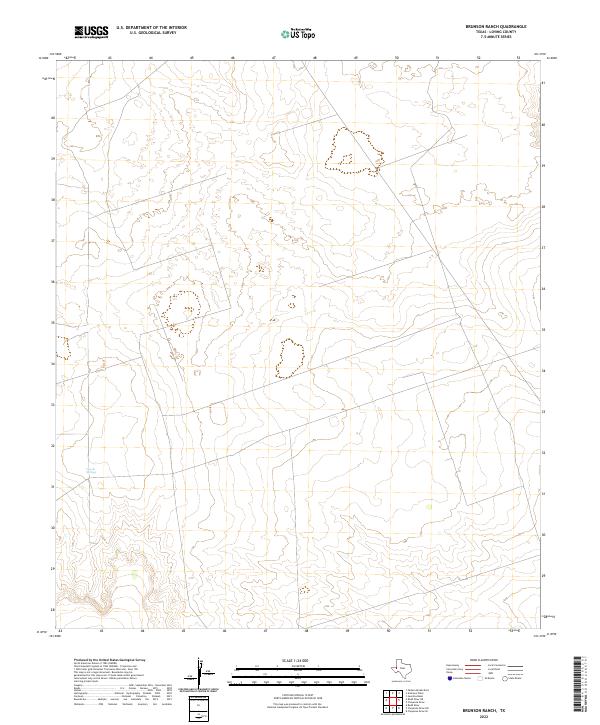 Brunson Ranch, TX — USGS 7.5-minute topo (2022)