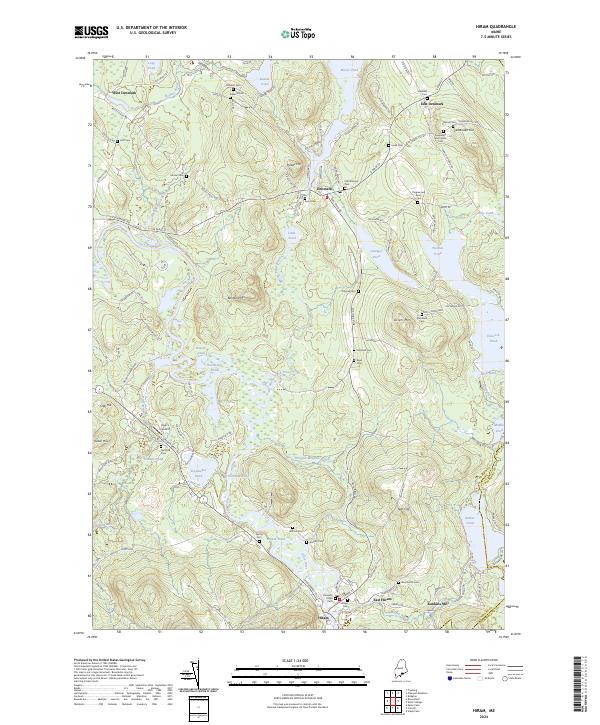 Hiram, ME — USGS 7.5-minute topo (2024)