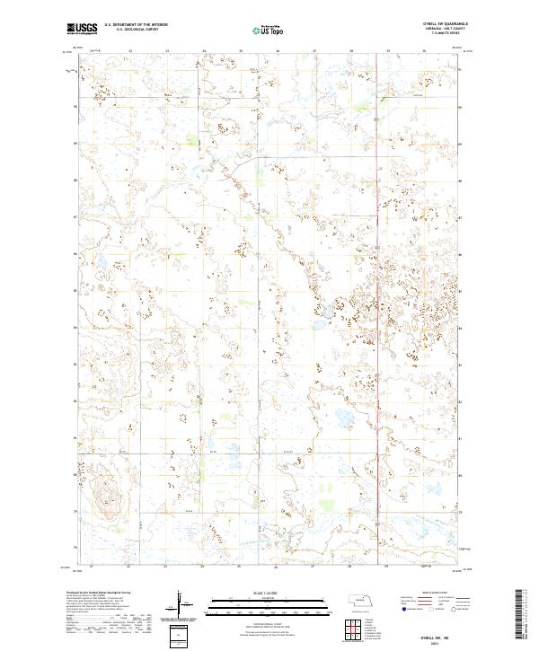 O'Neill SW, NE — USGS 7.5-minute topo (2021)
