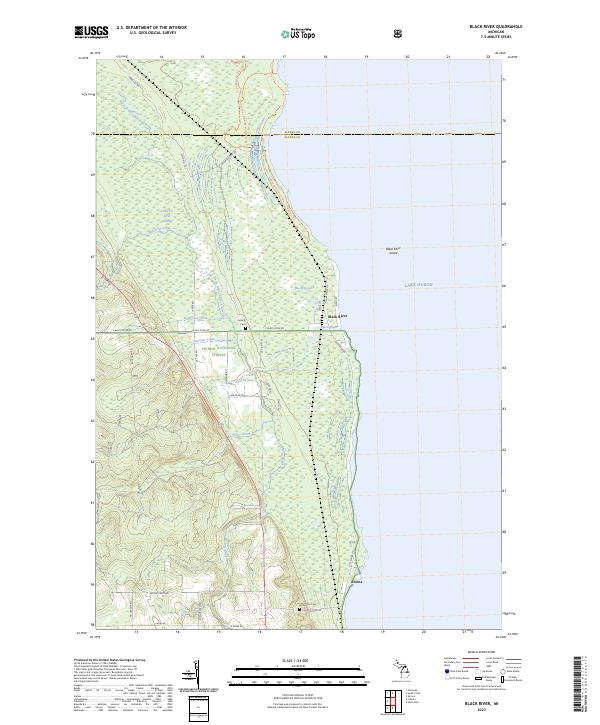 Black River, MI — USGS 7.5-minute topo (2023)